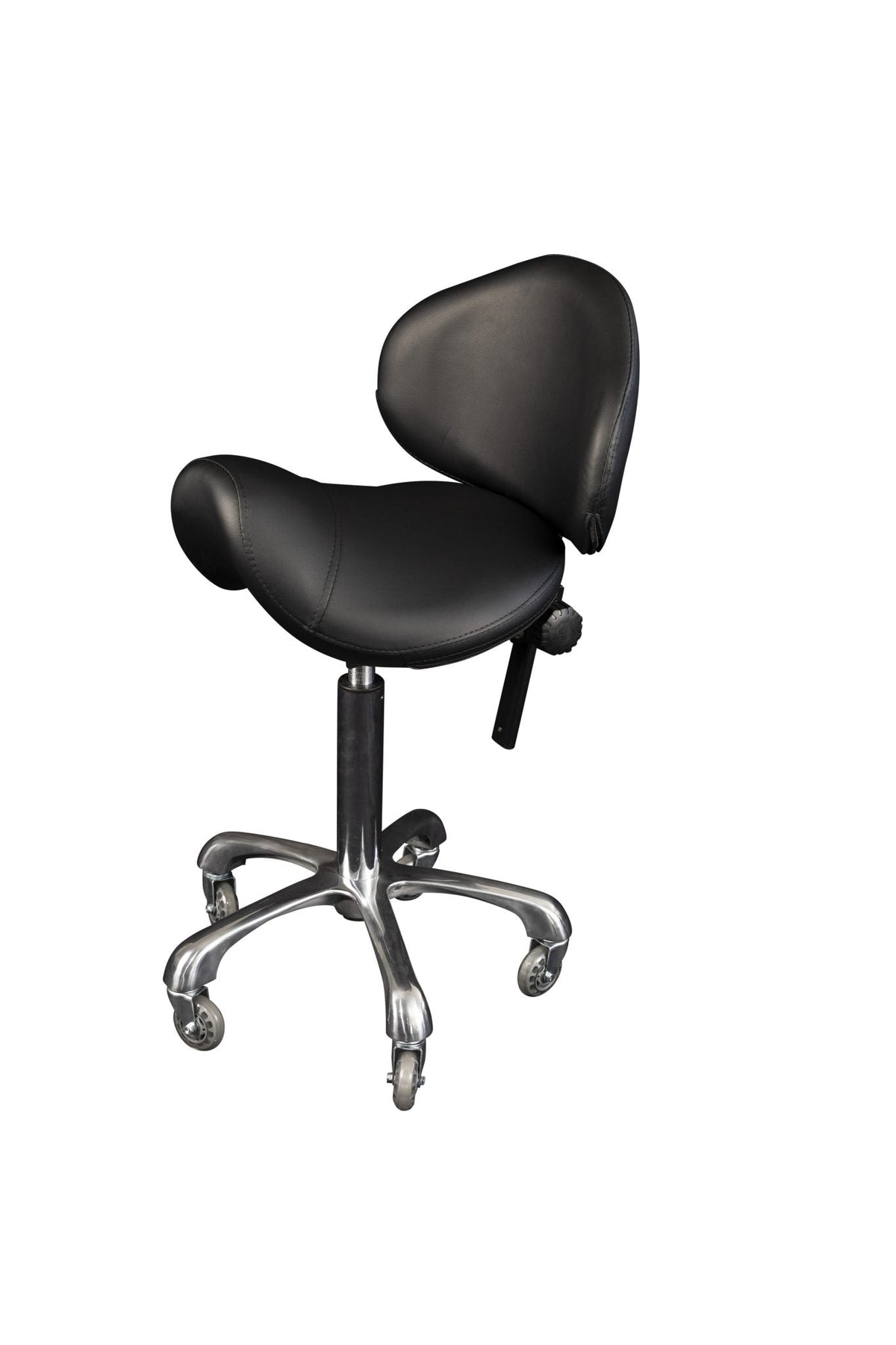 Karma Cradle Mountain Salon Stool with Back Black 07070102 - image 2