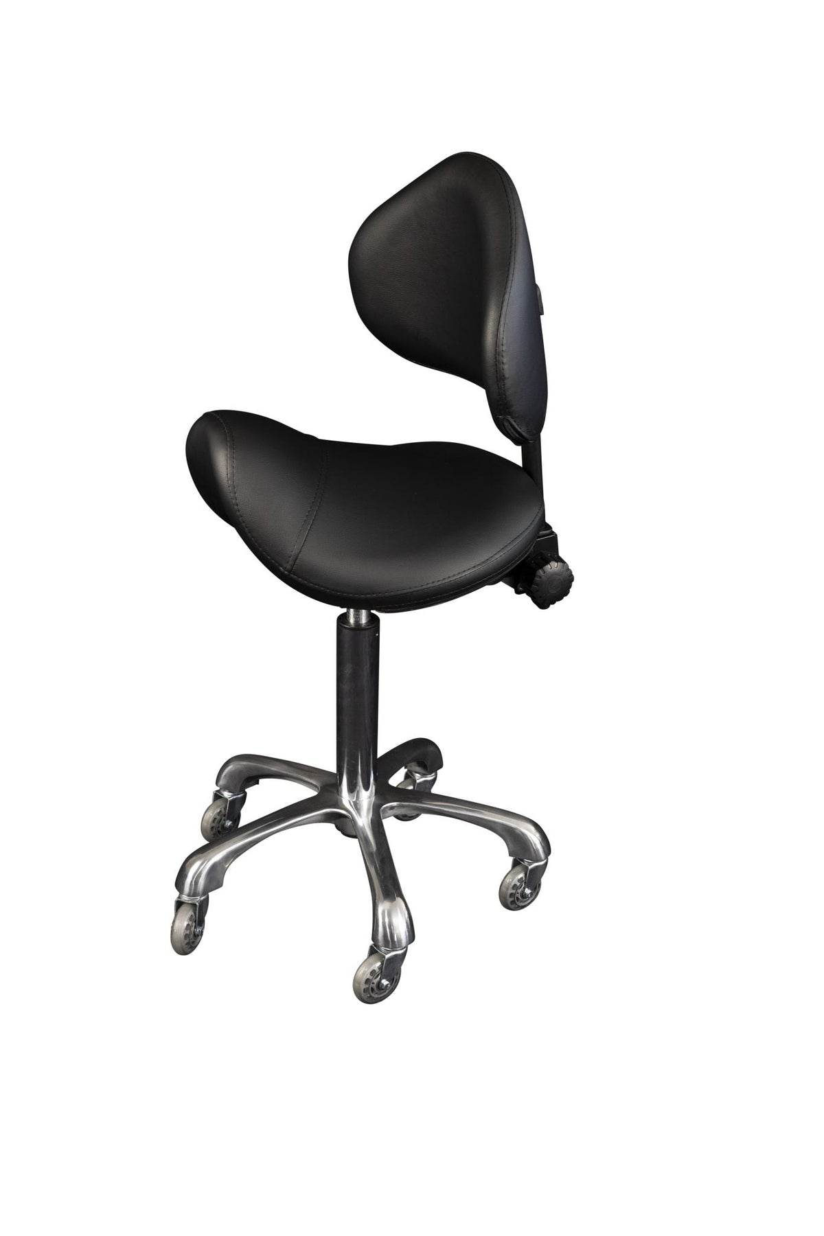 Karma Cradle Mountain Salon Stool with Back Black 07070102 - image 3