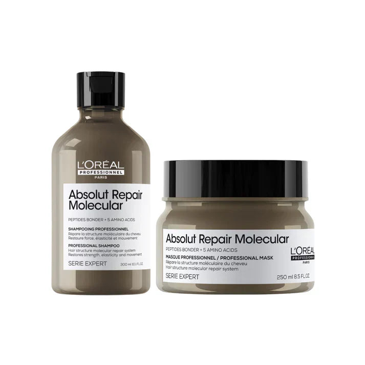 L'Oreal Professionnel Serie Expert Absolut Repair Molecular Shampoo 300ml & Mask 250ml Duo
