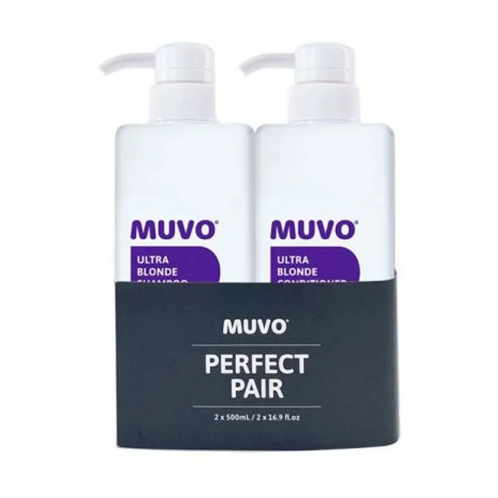 Muvo Ultra Blonde Shampoo and Conditioner 500ml Duo by MUVO