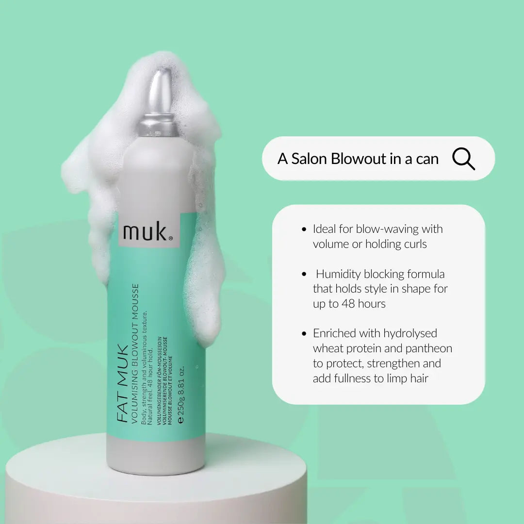 Fat Muk Volumising Blow-out Mousse 250g