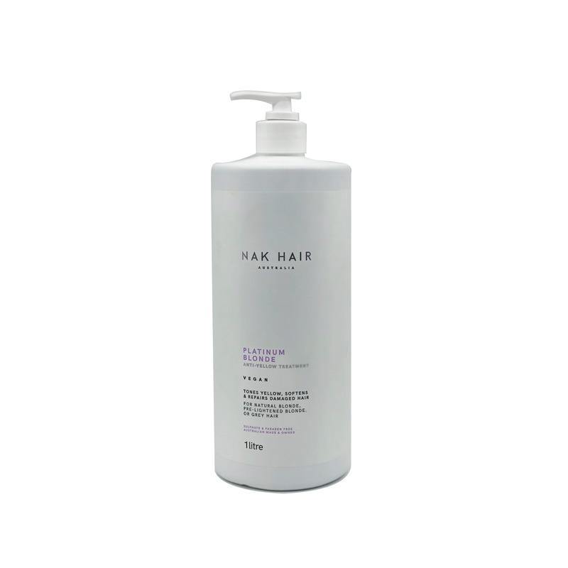 NAK Signature Platinum Blonde Anti-Yellow Treatment 60 Second Repair 1L