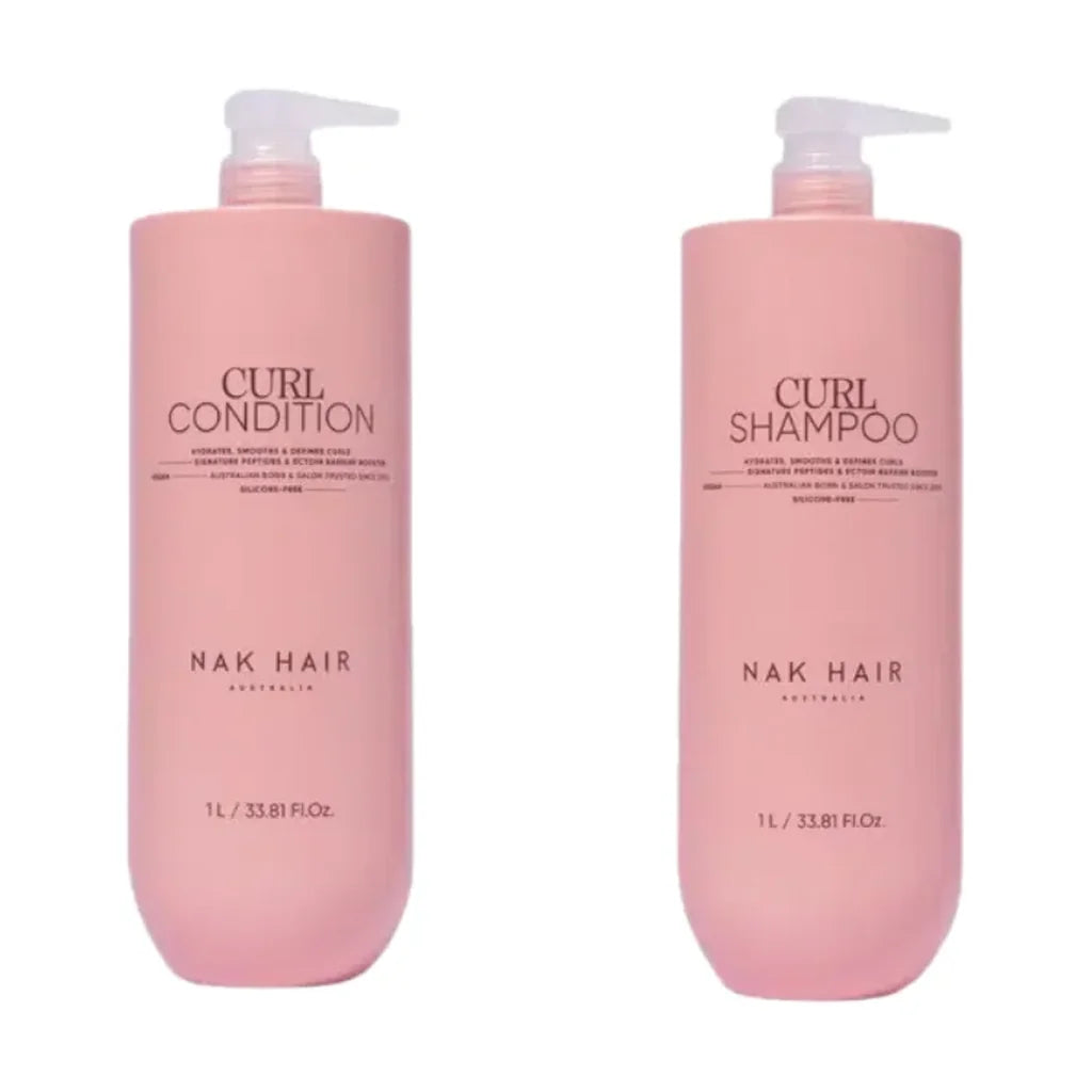 NAK Signature Curl Shampoo and Condition 1L Duo by NAK