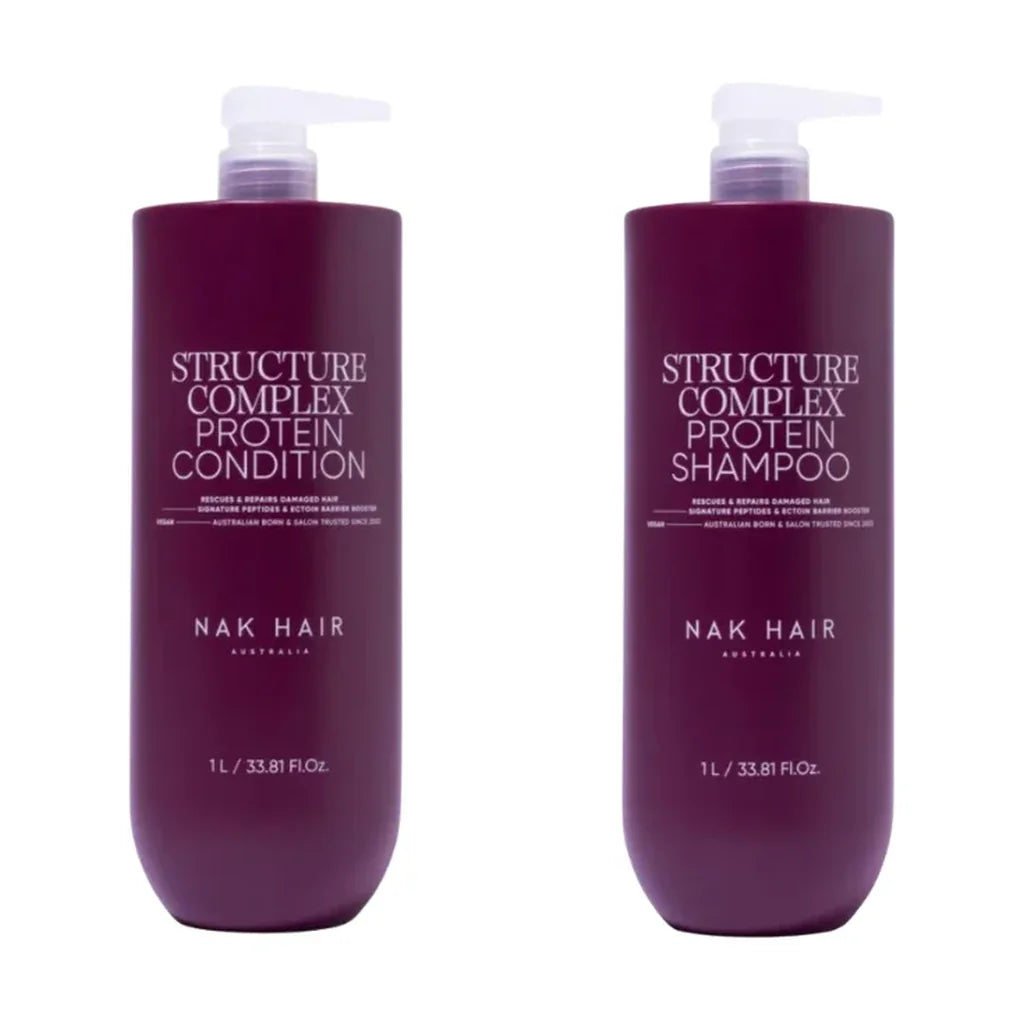 NAK Signature Structure Complex Shampoo and Conditioner 1L Duo by NAK