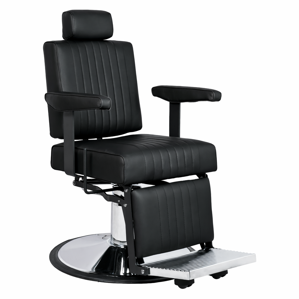 Karma Nerang Barber Chair Black & Chrome 04150102