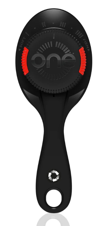 ONE PRO Hair Brush Adjustable Bristle Strength Red - Black