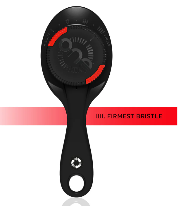 ONE PRO Hair Brush Adjustable Bristle Strength Red - Black - image 3