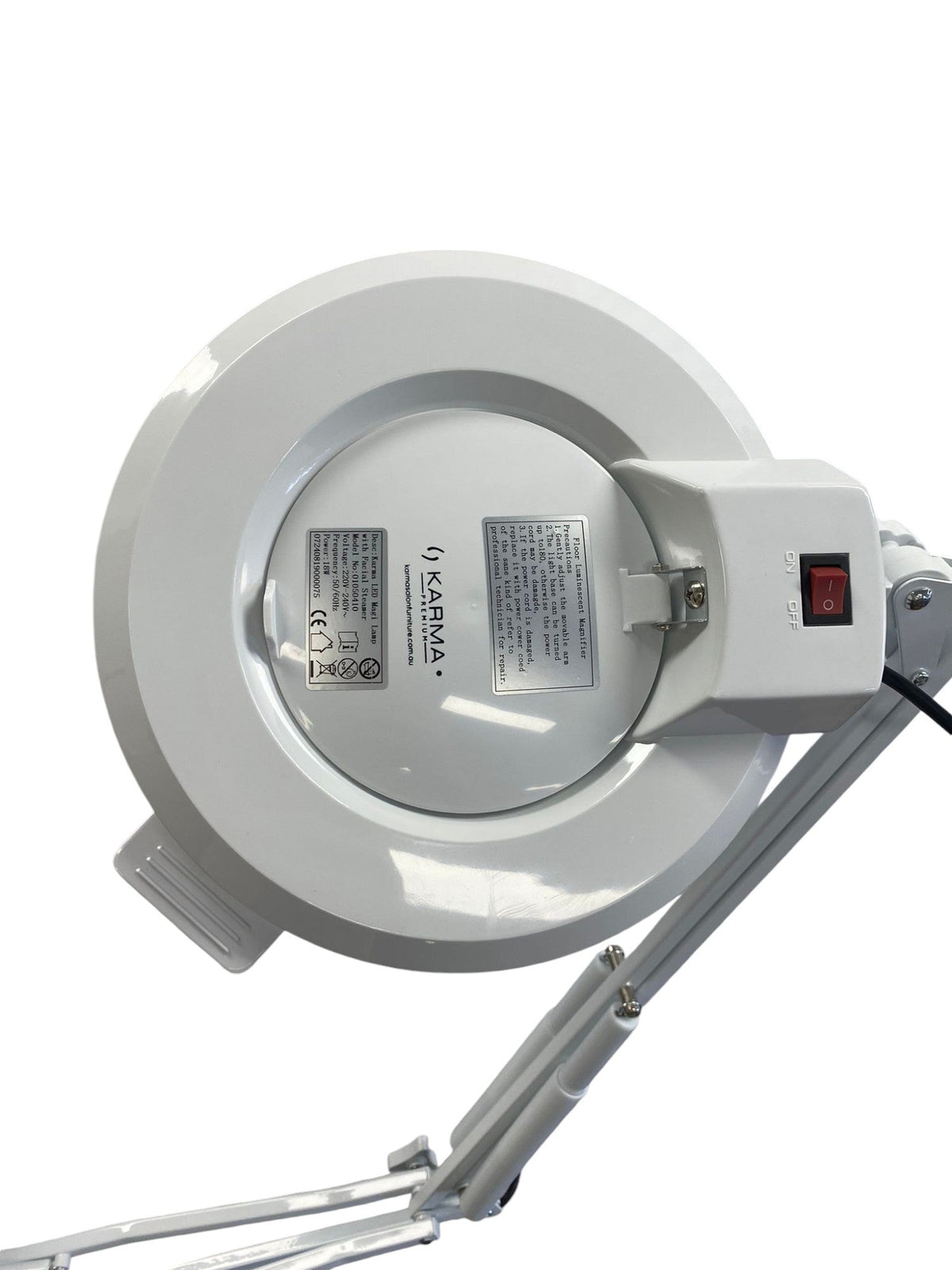 Karma Facial Steamer with Ozone - White and LED Magnifying Lamp 01050410 - image 4