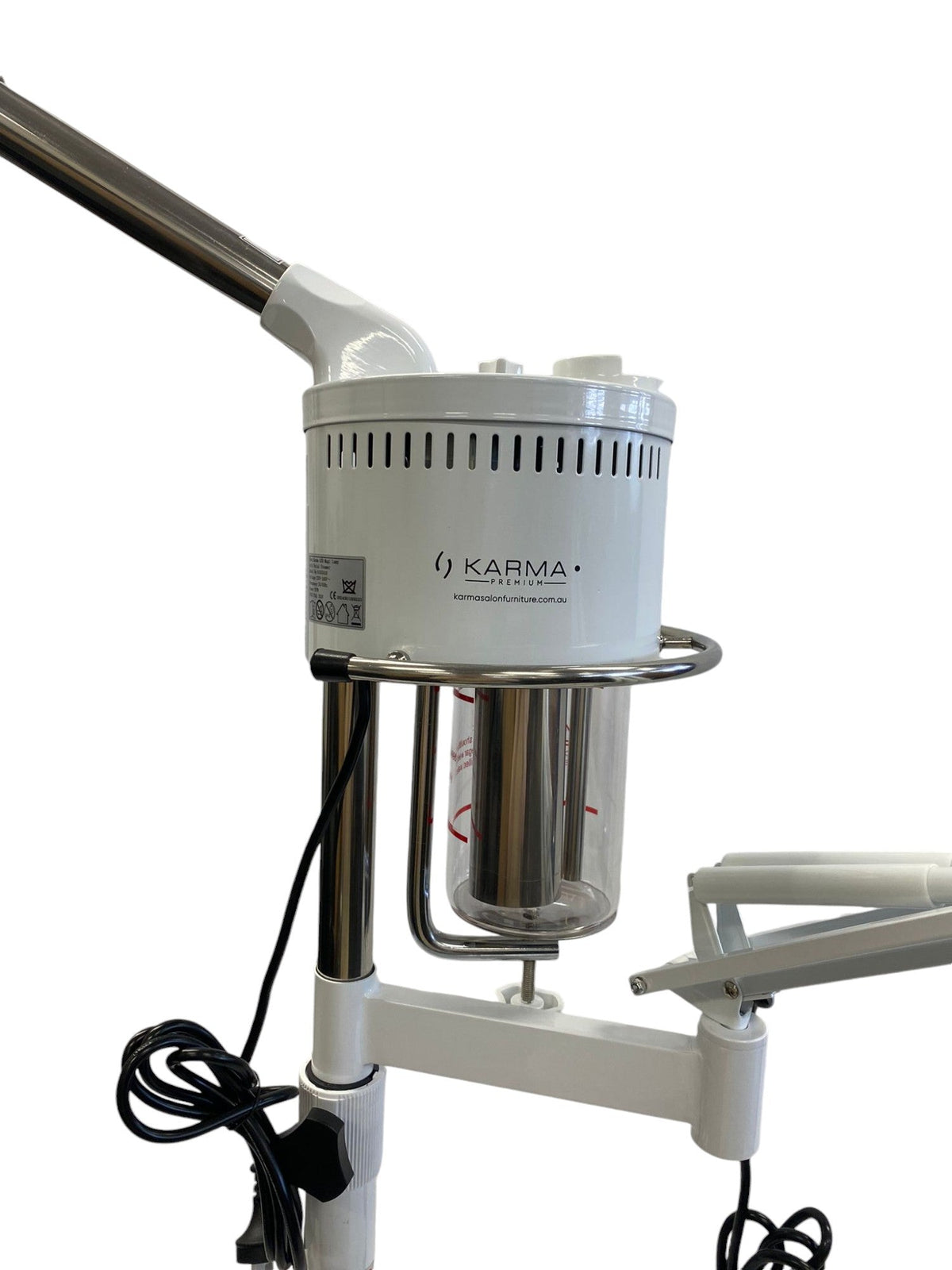 Karma Facial Steamer with Ozone - White and LED Magnifying Lamp 01050410 - image 3