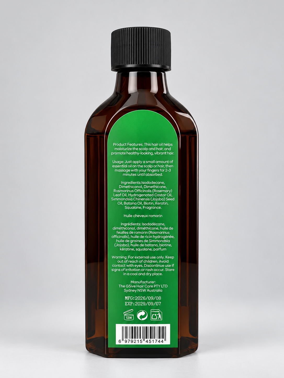 THE G5IVE HAIRCARE Rosemary Hair Oil Hair 100ml
