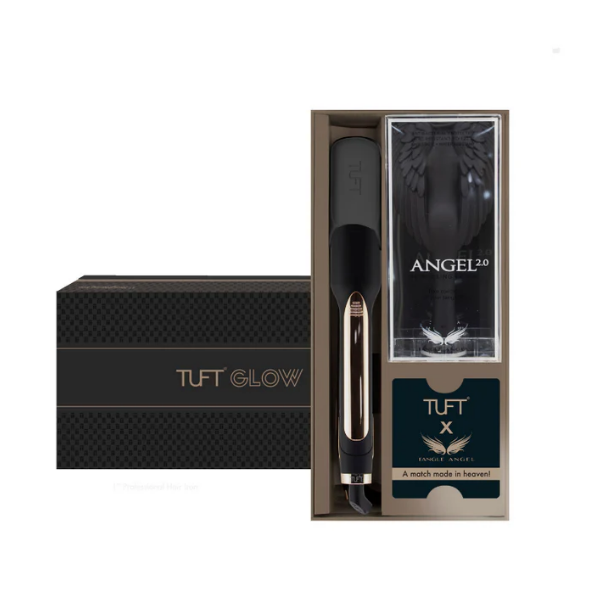 TUFT Glow One Pass Straightening Iron 2 Inch Gift Set by Tuft
