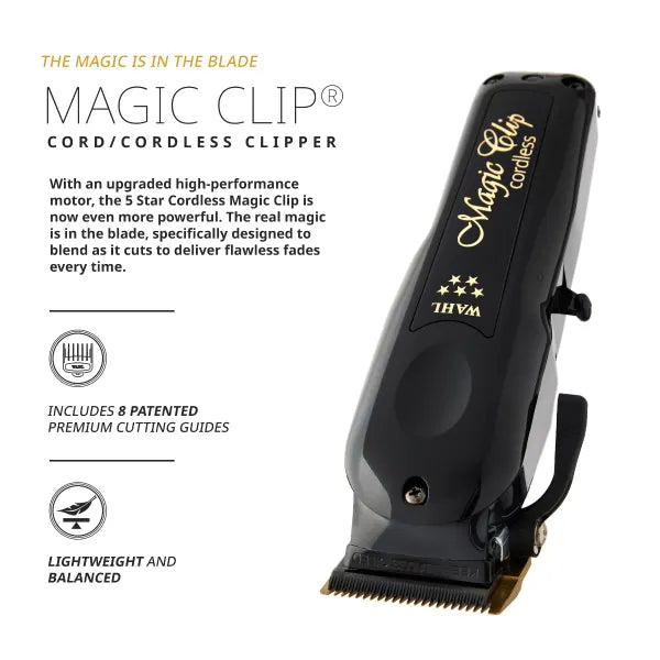 Wahl 5 Star Black Magic Clip Clipper - image 5