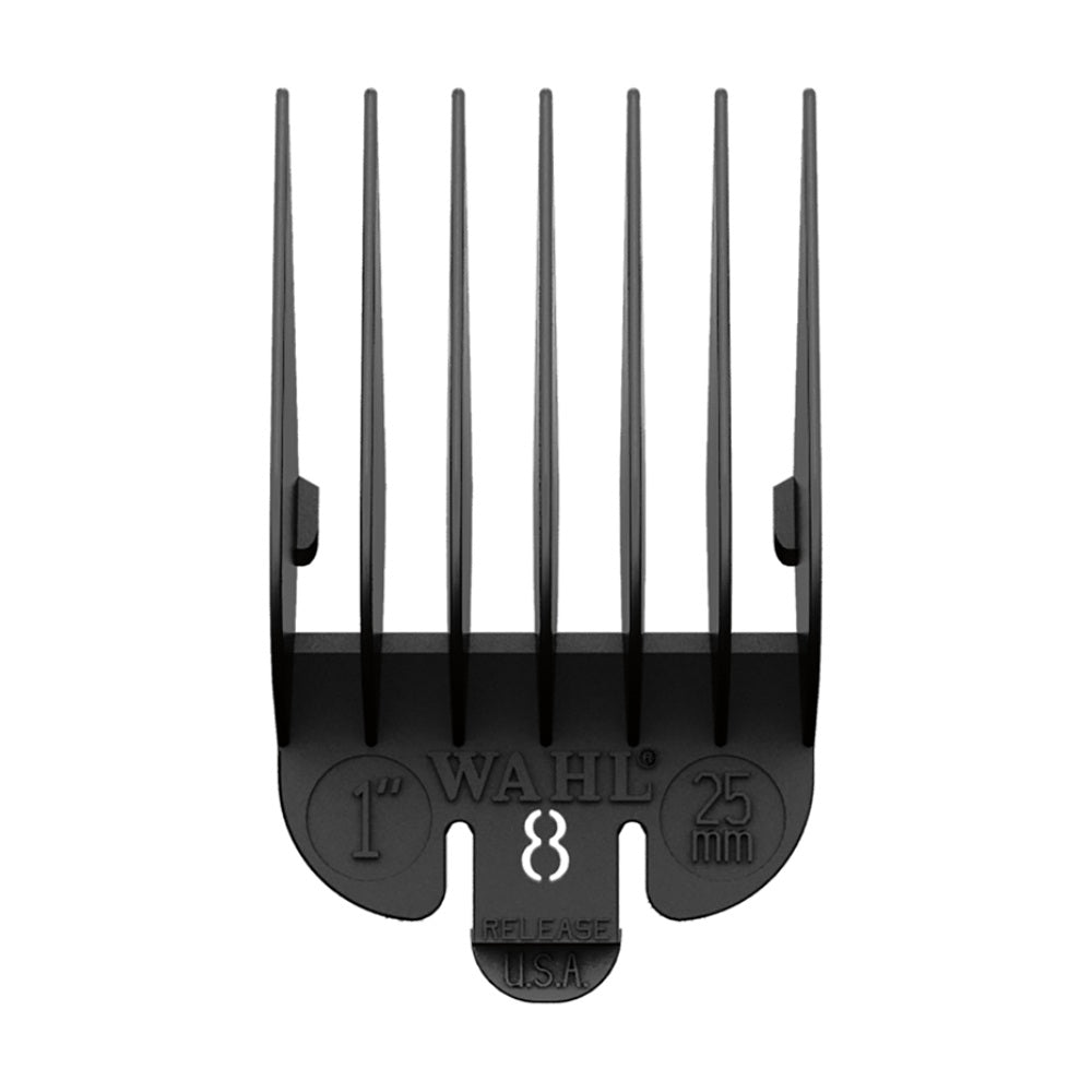 Wahl No. 8 Plastic Tab Attachment Comb 1inch Black