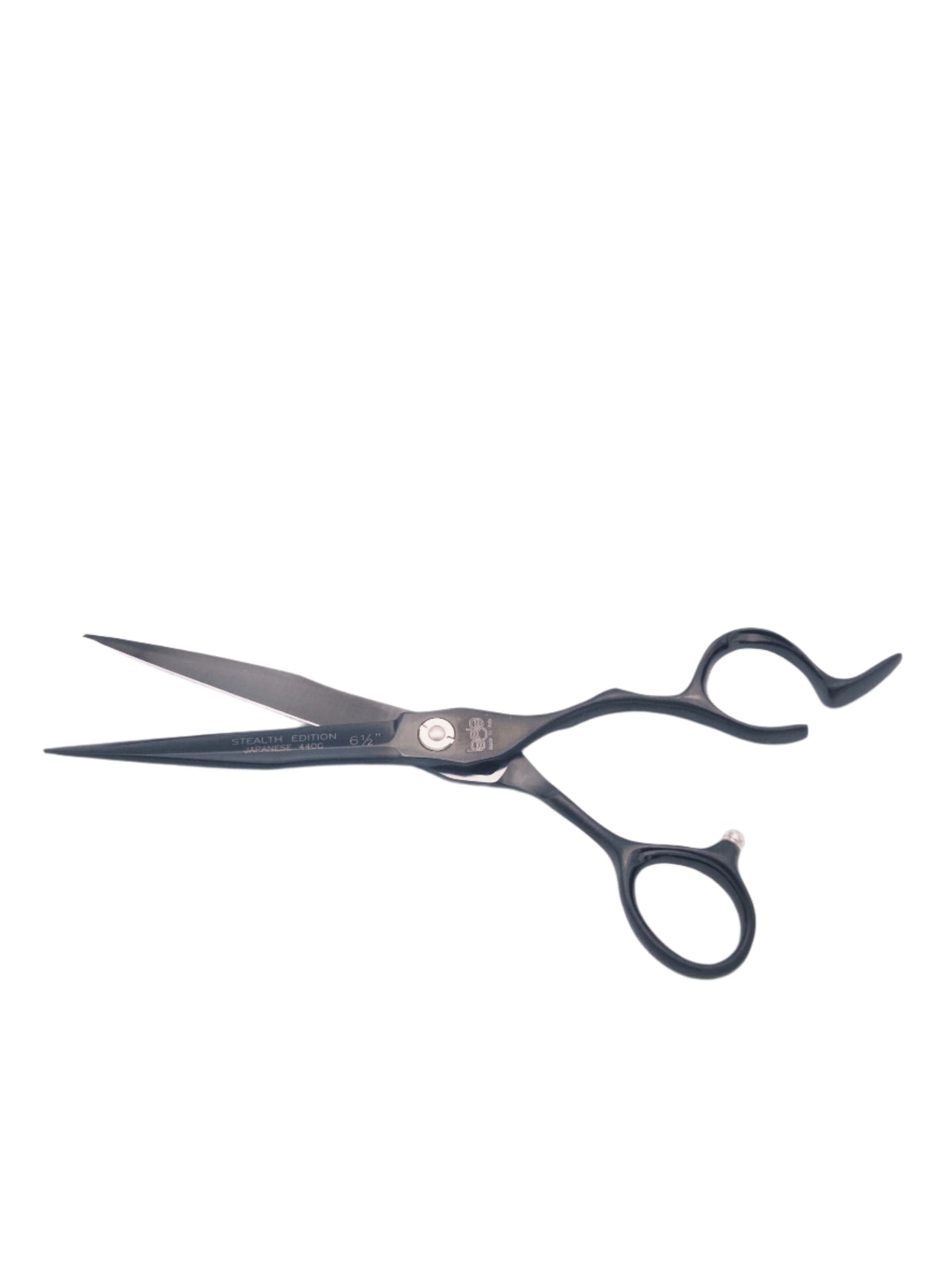 BOB Stealth Edition Black 6.5 Inch Japanese Steel Scissor 440C Steel - Made In Italy