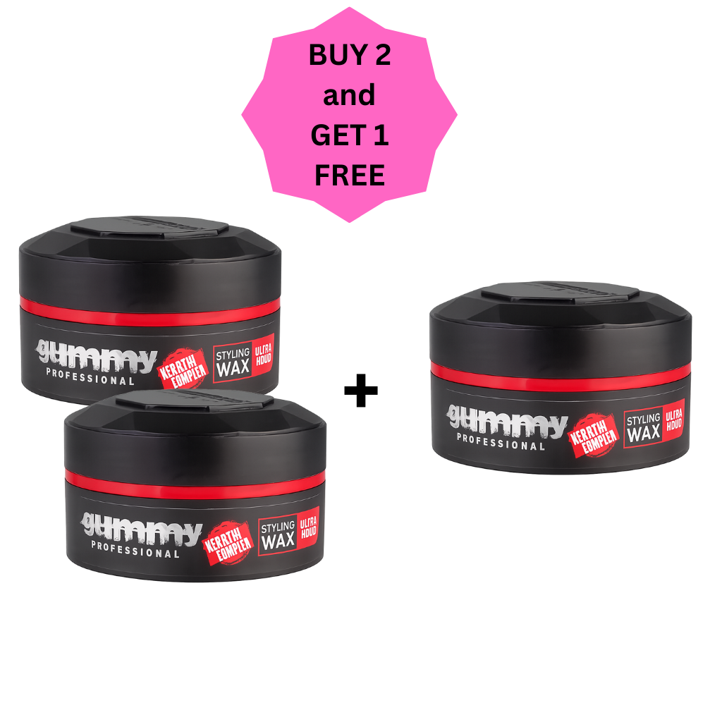 2+1 Free Deal Gummy Professional Hair Styling Wax Ultra Hold 150ml