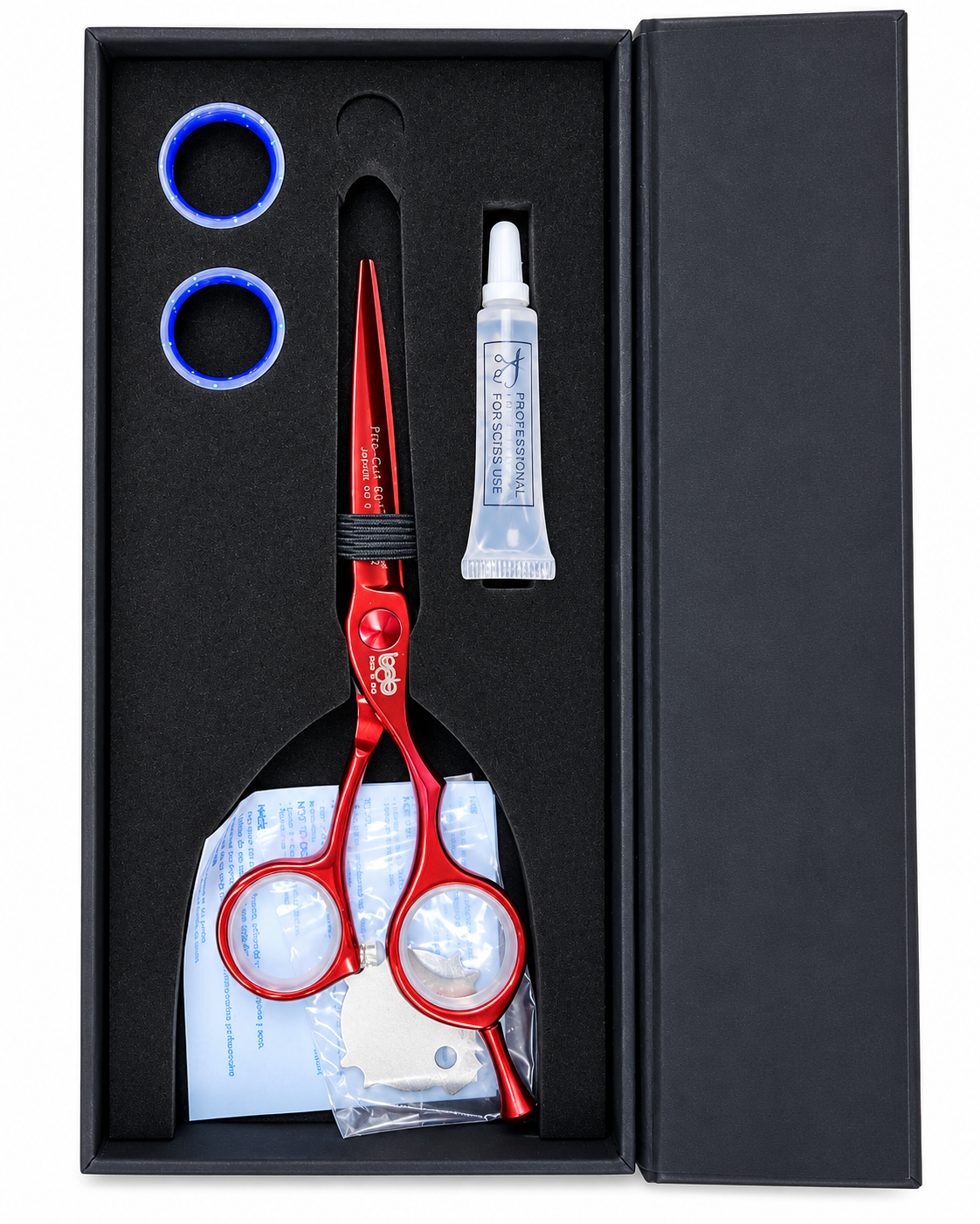 BOB Professional Fire Cut Edition 5.5 Inch Japanese Steel Scissor 440C - Made In Italy - image 2