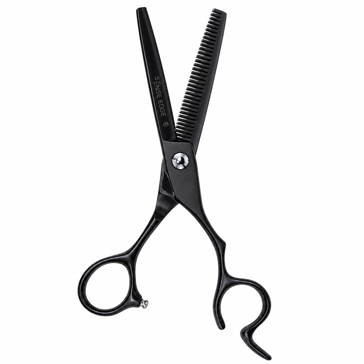 BOB Stealth Edition Black 6 Inch Japanese Steel Thinning Scissor 440C Steel - Made In Italy - image 3