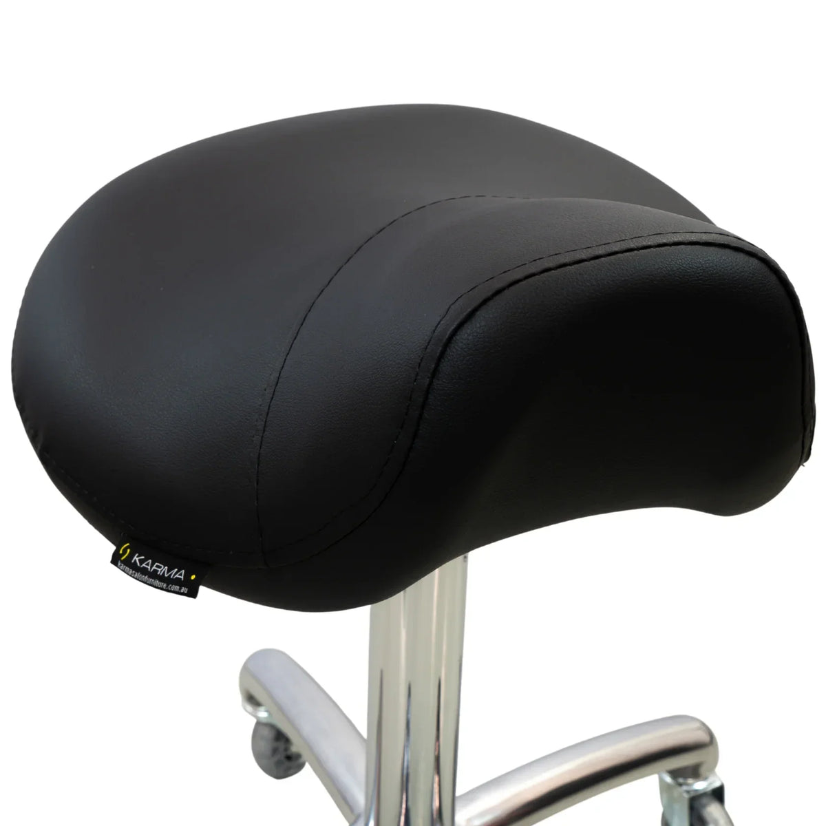 Karma Evandale Salon Saddle Stool Black 07040102 - image 2