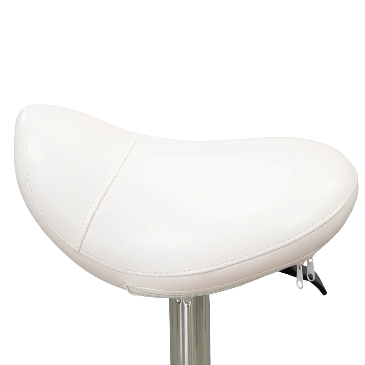 Karma Evandale Salon Saddle Stool White 07040402 - image 3