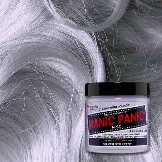 Manic Panic Silver Stiletto 118ml High Voltage Classic Cream Formula Hair Color