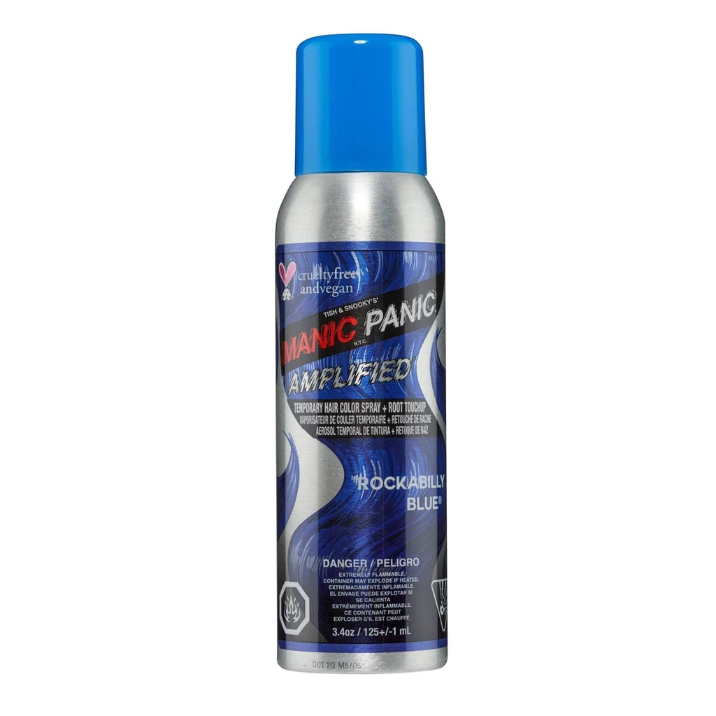Manic Panic Amplified Rockabilly Blue Hair Color Spray 125ml