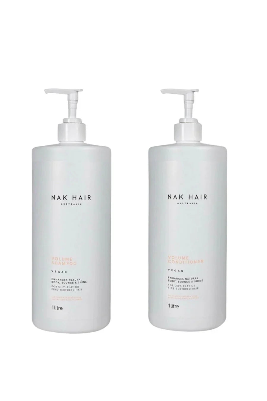 NAK Signature Volume Shampoo and Conditioner 1L Duo