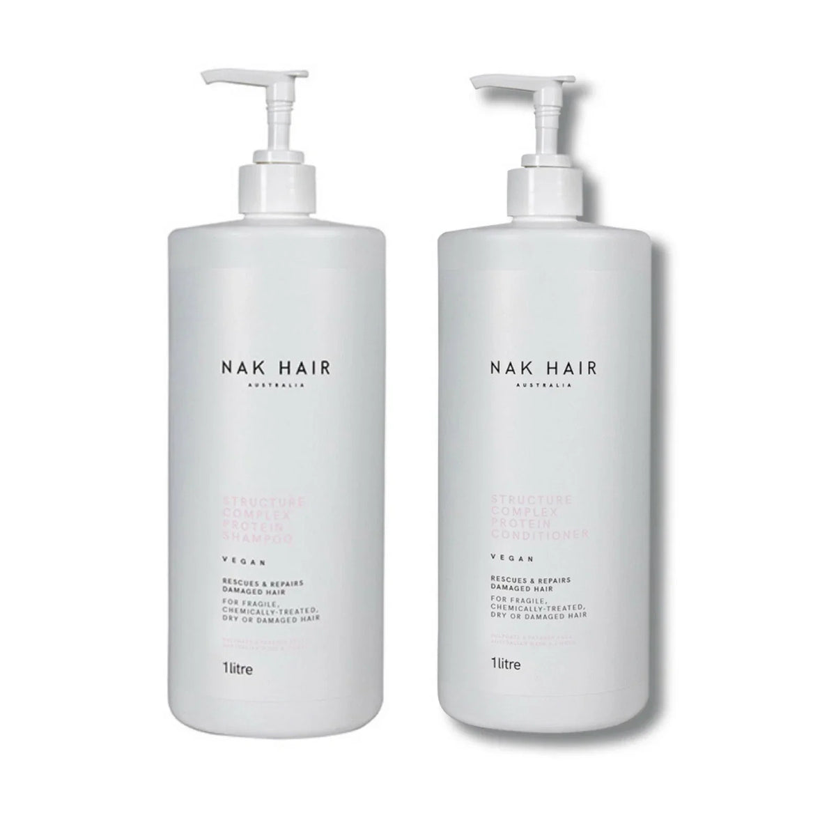 NAK Signature Structure Complex Shampoo and Conditioner 1L Duo
